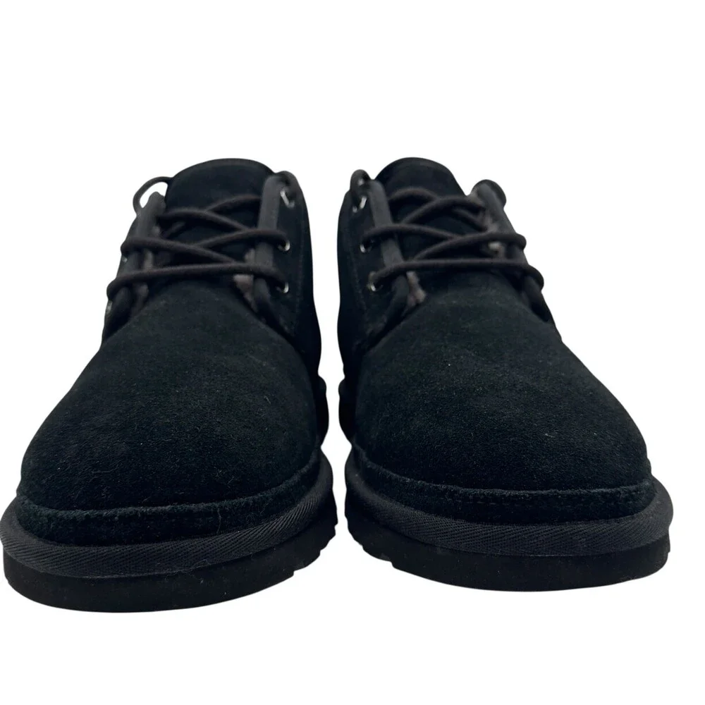 UGG Neumel Men's Black Suede Chukka Boots Shearling Lined Size 11